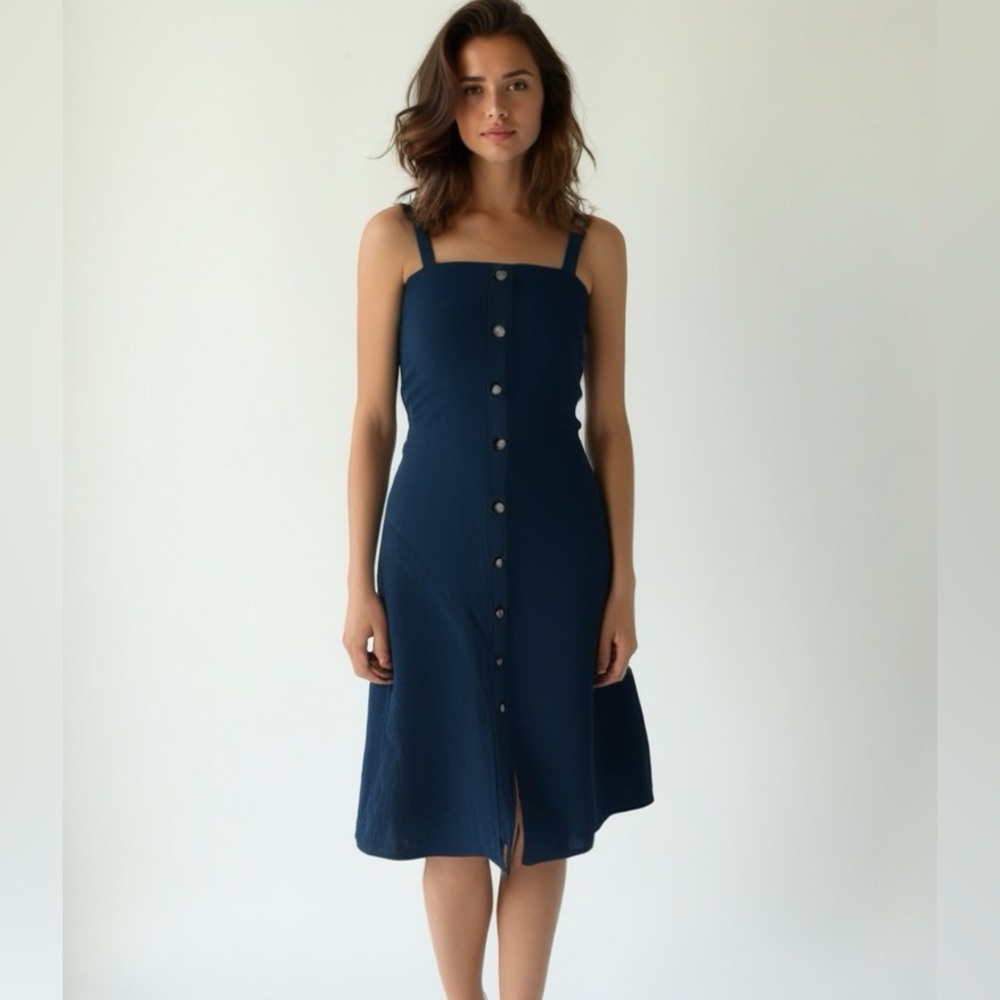 Gianni Bini Women's XS Apron Midi Dress Casual